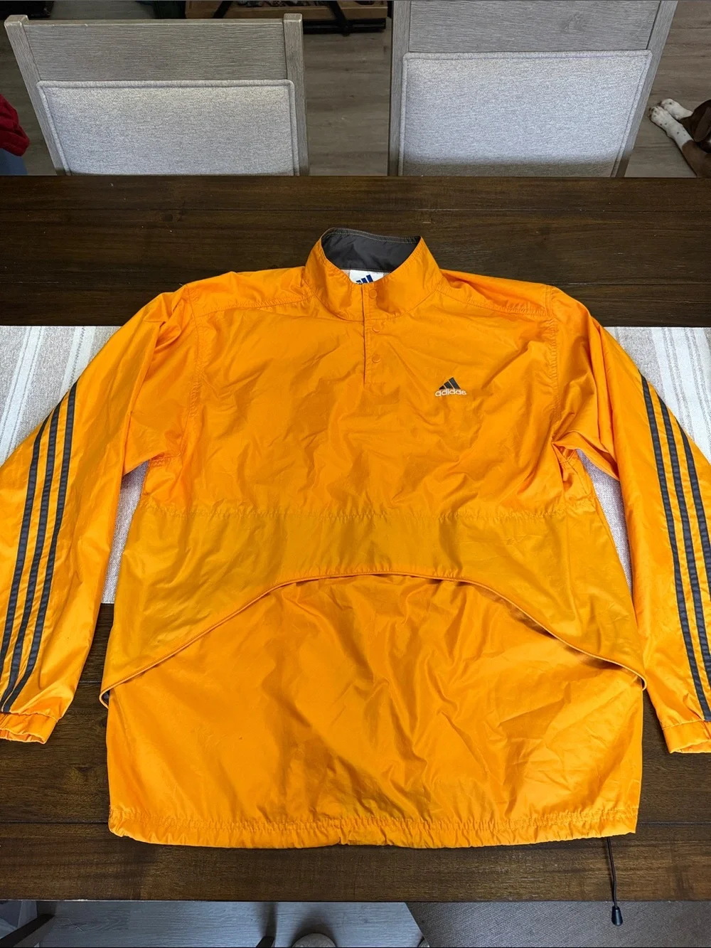 Vintage 90’s Adidas yellow windbreaker